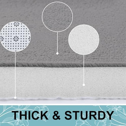 Smiry Memory Foam Bath Mat 36x24, Extra Soft and Absorbent Bathroom Rugs