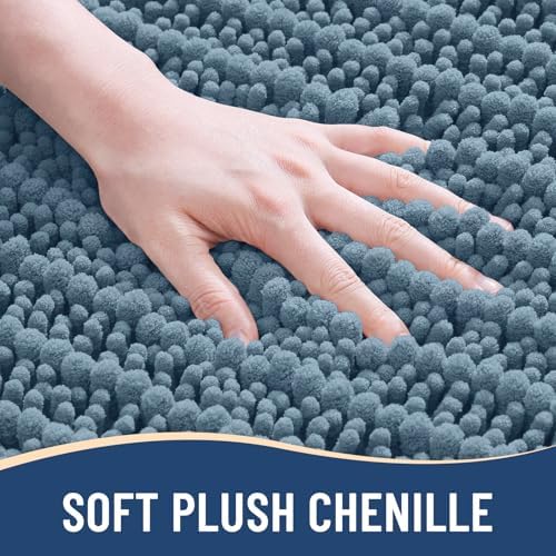 Arotive Bathroom Rugs Mat 30x20, Soft Absorbent Chenille Shaggy Bath Mat