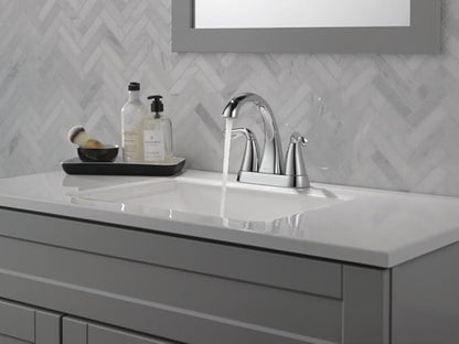 Delta Arvo Centerset Bathroom Faucet, Chrome 2-Handle Bathroom Faucet, Delta Bathroom Sink Faucet, Chrome 3-Hole Bathroom Faucet, Chrome 25840LF