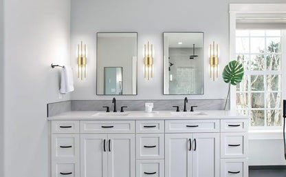Sconces wall set of 2, Gold sconces wall set of 2, 2-Light Modern Brushed Titanium Gold Wall Sconce, Scones lighting, Modern wall sconces, for Living Room, Bathroom, Vanity, Staircase, Hallway
