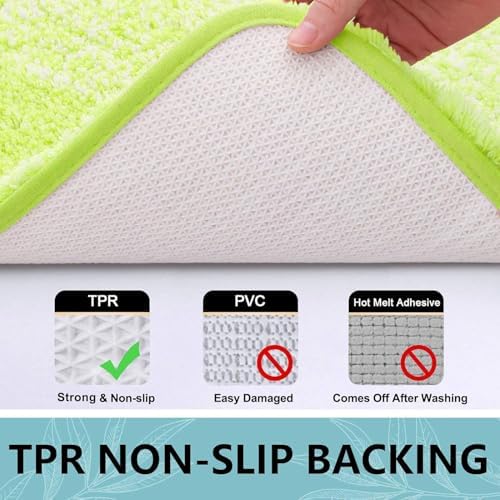 Arotive Microfiber Bathroom Rugs, Shaggy Soft Absorbent Bath Rug, 30x20