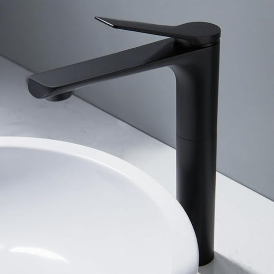 Bathroom Water Faucet Single Hole Faucet for Bathroom Sink Single Handle Hot and Cold Black