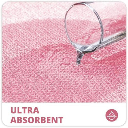 Bosap Bath Mat,Ultra Thin Bathroom Runner Rugs,Large Bath Mats for Bathroom,Quick Dry,Non-Slip,Machine Washable,Low Pile,Bath Rug,Shower Outside,Sink,Home Decor Accessories.Pink,3'x4'(36x48inch)