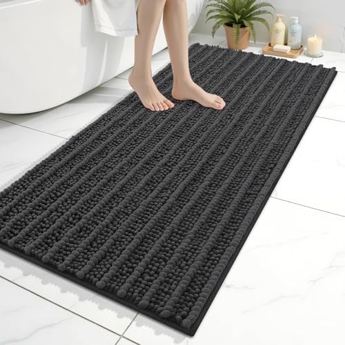 Arotive Bathroom Rugs Mat 45x27, Soft Absorbent Chenille Shaggy Bath Mat