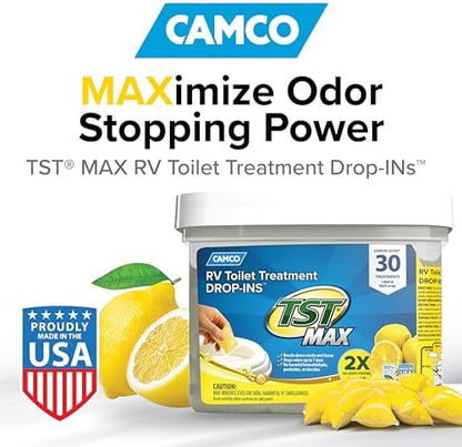 Camco TST MAX RV Toilet Treatment Drop-INs - Made in the USA