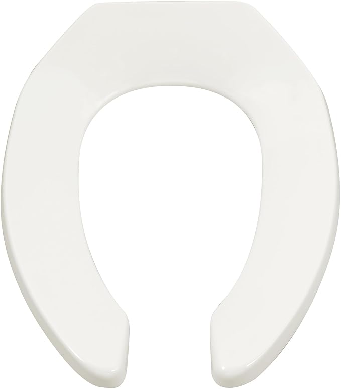 American Standard 5901110T.020 Commercial Heavy Duty Open Front Elongated Toilet Seat, White