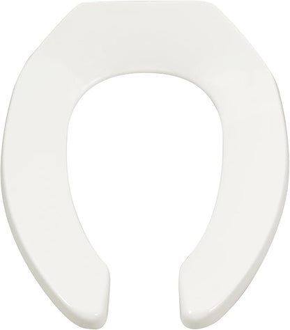 American Standard 5901110T.020 Commercial Heavy Duty Open Front Elongated Toilet Seat, White