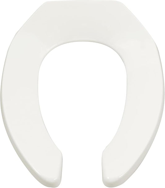 American Standard 5901110T.020 Commercial Heavy Duty Open Front Elongated Toilet Seat, White