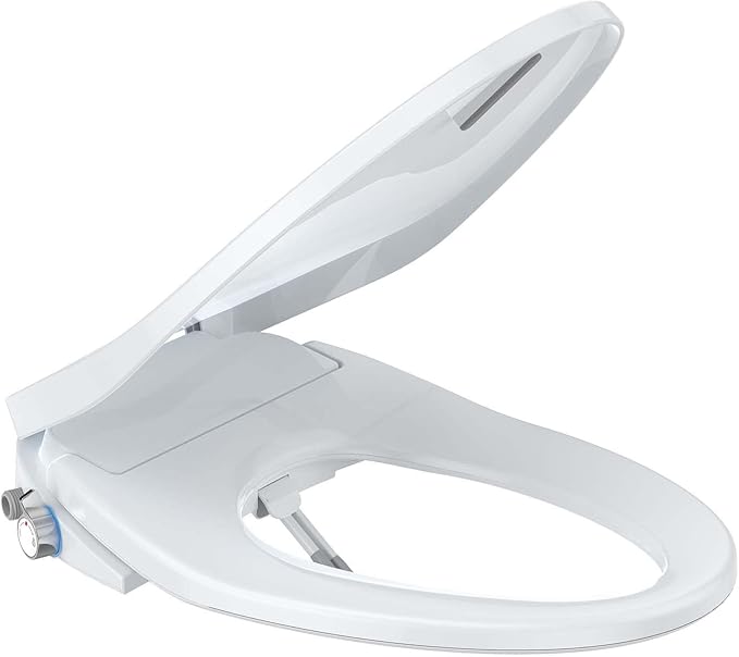 Bidet Toilet Seat, Electric Smart with Multiple Spray Modes, Smart Unlimited Warm Water, Auto Open & Slow Close Lid, Auto LED Nightlight, Power Outage Available, Clean Water