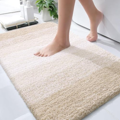 OLANLY Small Bathroom Rugs 35x16, Extra Soft Absorbent Microfiber Bath Rugs