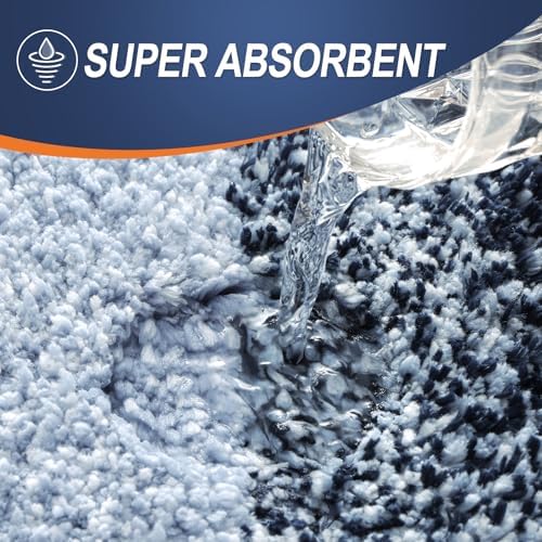 OLANLY Microfiber Bathroom Rugs Sets 3 Piece, 36"x24"+24"x16"+24"x20"