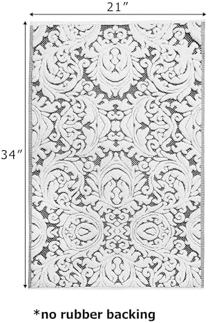 COTTON CRAFT Bath Tub Mat - 1 Pack Sculpted Jacquard Bathroom Mat - Black