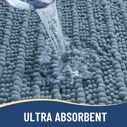 Arotive Bathroom Rugs Mat 30x20, Soft Absorbent Chenille Shaggy Bath Mat