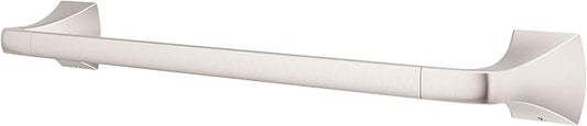 Pfister Bruxie Bath Towel Bar for Bathroom, 18-Inch, Wall-Mounted, Screw-in, Spot Defense Brushed Nickel Finish, BTBBIE1GS