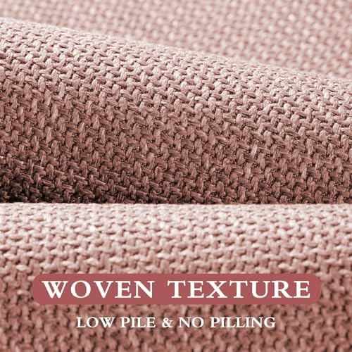 YIHOUSE Bathroom Rugs Thin Bath Mat Sets 3 Pieces Quick Dry,Pink