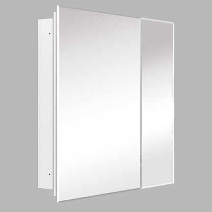 30X26 Inch Large Medicine Cabinet for Bathroom, Lightweight Combined Double Doors Mirrored Cabinet, Non-Assembly Needed, Recessed or Wall Mount, Flexiable Ample Storage, Soft Closing