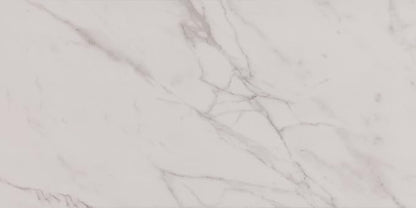 Daltile Costar 12" x 24" Marble Look Porcelain Floor Tile in Matte Calacatta Empire for Kitchen, Bathroom, Living Room Floors