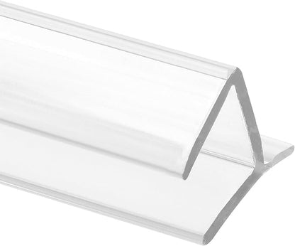 Prime-Line M 6268 Frameless Shower Door Bottom Seal for 1/2 in. Thick Glass Doors, Single Flap, 36 in., Clear Vinyl (Single Pack)