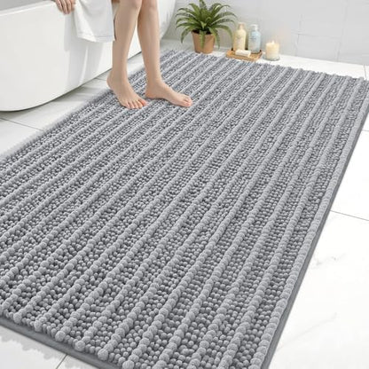 Arotive Bathroom Rugs Mat 70x46, Soft Absorbent Chenille Shaggy Bath Mat
