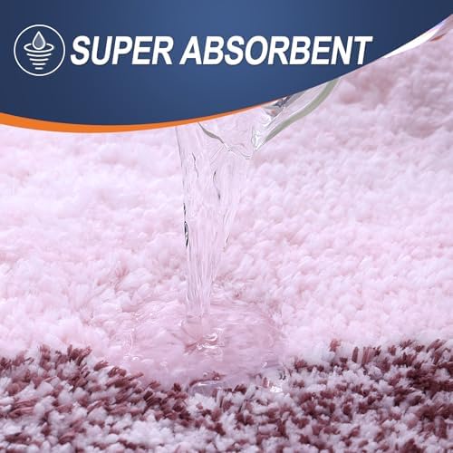 OLANLY Bathroom Runner Rug 40x24, Extra Soft Absorbent Microfiber Bath Rugs