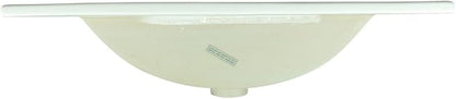Renovators Supply Manufacturing Luke 24" Drop-in Self-Rimming Rectangular Bathroom Sink In White With Overflow Pack of 1