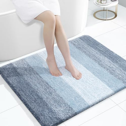 OLANLY Large Bathroom Rugs 40x32, Extra Soft Absorbent Microfiber Bath Rugs