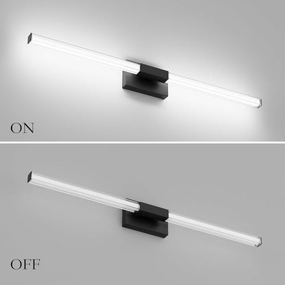 Ralbay Black 40inch Bathroom Vanity Lights Fixtures Over Mirror 32W Modern LED Modern LED Matte Black Vanity Light for Bathroom(5500K White Light)