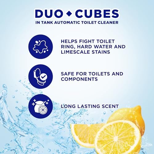Soft Scrub In-Tank Toilet Cleaner Duo-Cubes, Lemon Fresh, Yellow, 4 Ct
