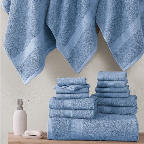 LANE LINEN Towel Set for Bathroom Soft Absorbent Quick Dry - Allure