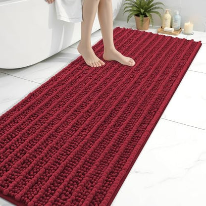 Arotive Bathroom Rugs Mat 70x24, Soft Absorbent Chenille Shaggy Bath Mat