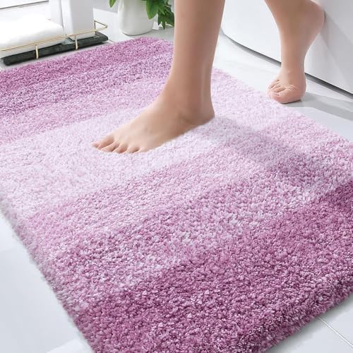OLANLY Bathroom Rugs Mat 30x20, Extra Soft Absorbent Microfiber Bath Rugs