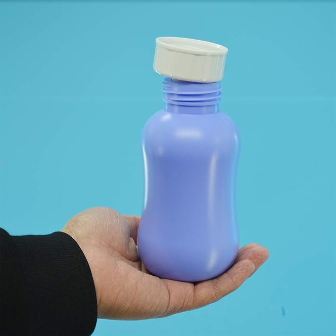 Upside Down Bidet for Postpartum Care, Old People&Child Cleansing.Portable Bidet Sprayer and Travel Bidet with Hand Held Bidet Bottle for Personal Cleansing (S+M, purple)