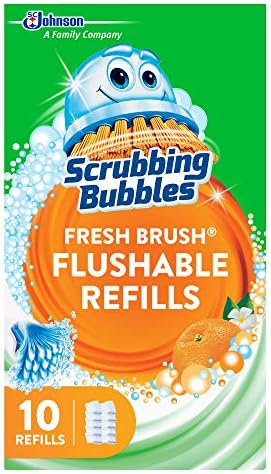 Scrubbing Bubbles Fresh Brush Flushable Cleaner Refills, 10 Count, (1-Pack)