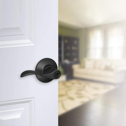 SCHLAGE F51A ACC 621 Accent Keyed Lever, Distressed Nickel