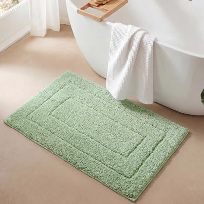 GRANNY SAYS Sage Green Bathroom Rug 24" x 36", Non-Slip Bath Mat