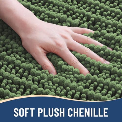 Arotive Bathroom Rugs Mat 30x20, Soft Absorbent Chenille Shaggy Bath Mat