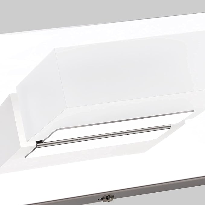 Aipsun Modern Chrome Bathroom Vanity Light LED Vanity Light Fixtures for Bathroom Stainless Steel 5 Light Bath Wall Lighting 6000K