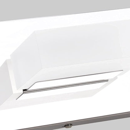 Aipsun Modern Chrome Bathroom Vanity Light LED Vanity Light Fixtures for Bathroom Stainless Steel 5 Light Bath Wall Lighting 6000K