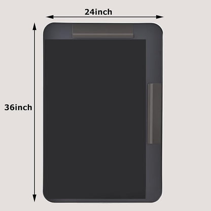 Easly Silver Bathroom Mirror for Wall, 36x24 Inch Rectangular Aluminum Alloy Framed Mirror, Modern Wall Mounted Vanity Mirror for Bathroom, Vertical or Horizontal