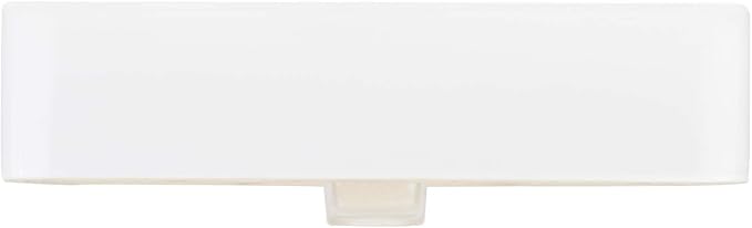 Signature Hardware 447958 Hibiscus 20" Fireclay Vessel Bathroom Sink with 3 Faucet Holes at 8" Centers