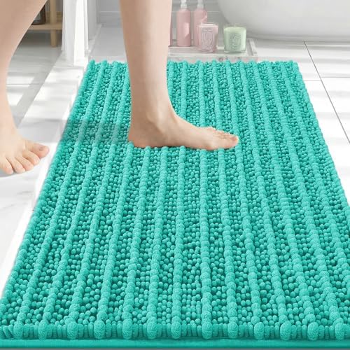 Arotive Bathroom Rugs Mat 34x21, Soft Absorbent Chenille Shaggy Bath Mat