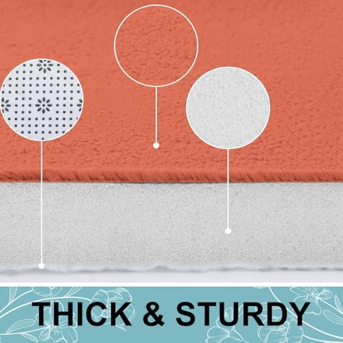 Smiry Memory Foam Toilet Rugs 24x20, Extra Soft Absorbent Bathroom Rugs