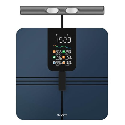 Wyze Smart Scale BodyScan with Handle, 8-Electrode Body Composition Scale | Segmental Analysis, Scale for Body Weight, BMI, Body Fat & Muscle Mass, 4.7-inch LED Display, 400 lbs Capacity