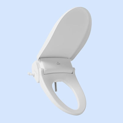 TUSHY Ace 2.0 Round Electric Bidet & Heated Seat. A Luxury Clean. Seat Sensor & Soft Close Lid. Self Cleaning Nozzle, Remote Control Water Temp, Pressure Control, and Air Drier.