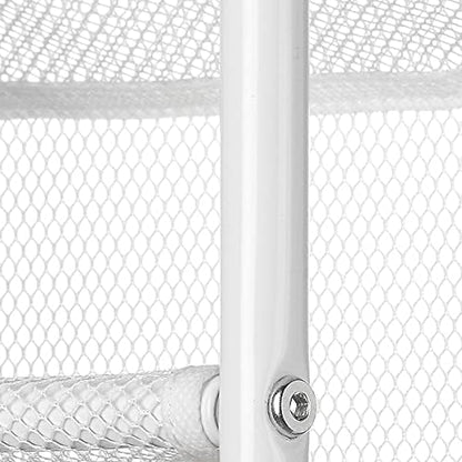 Whitmor 36 Pair Over The Door Shoe Organizer, 12 Tier Hanging Shoe Organizer, Heavy Duty Metal & Mesh Shoe Holder, Hanging Shoe Rack for Closet Organizer & Storage, 69"L x 21.7"W x 7.5"H, White