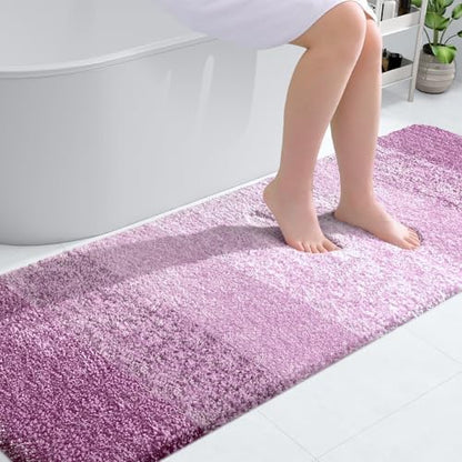 OLANLY Bathroom Runner Rug 70x24, Extra Soft Absorbent Microfiber Bath Rugs