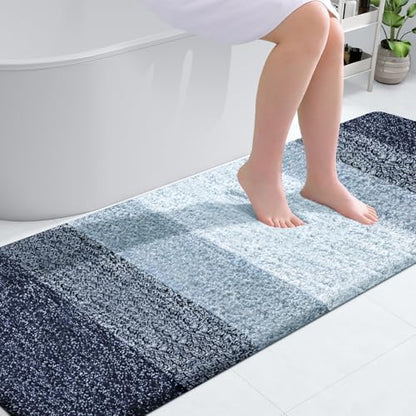 OLANLY Bathroom Runner Rug 70x24, Extra Soft Absorbent Microfiber Bath Rugs