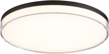 Minka Lavery 769-2-66A-L Vantage LED Flush Mount, 1-Light, 30 Total Watts, 13-in H x 1.5-in W, Coal Black