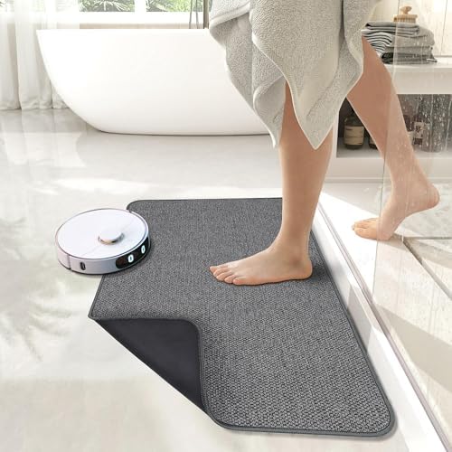 Bath Mat,Ultra Thin Bathroom Rugs,Rubber Bath Mats for Bathroom,Bath rugs