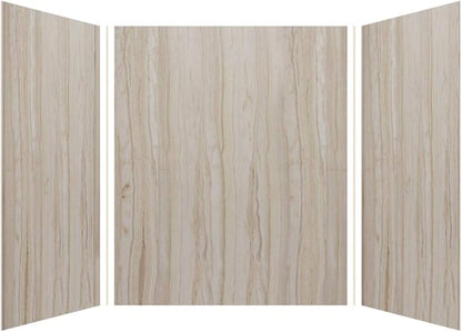 Transolid EWK606072-43 Expressions 3-Panel Shower Wall Kit, 60-in L x 60-in W x 72-in H, Sorento